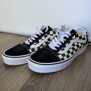 Vans primary check old skool shoes